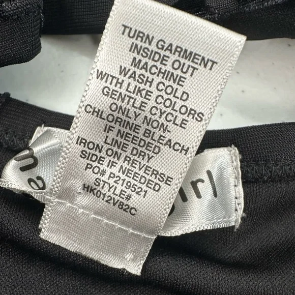 Madden Girl Black Velvet Babydoll Cami Lace Floral Y2K Whimsigoth Romantic XL - Picture 10 of 10